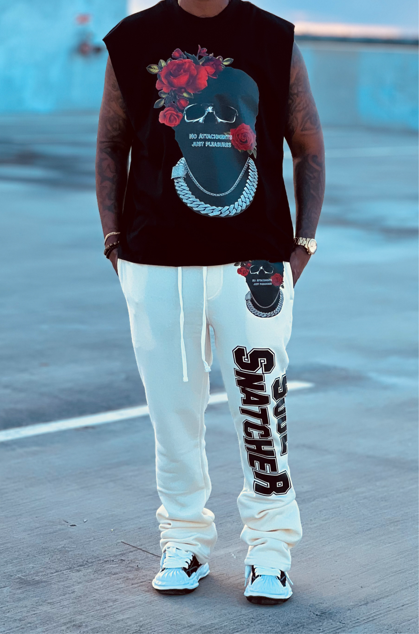 Soul Snatcher Cut Off Shirt - Black