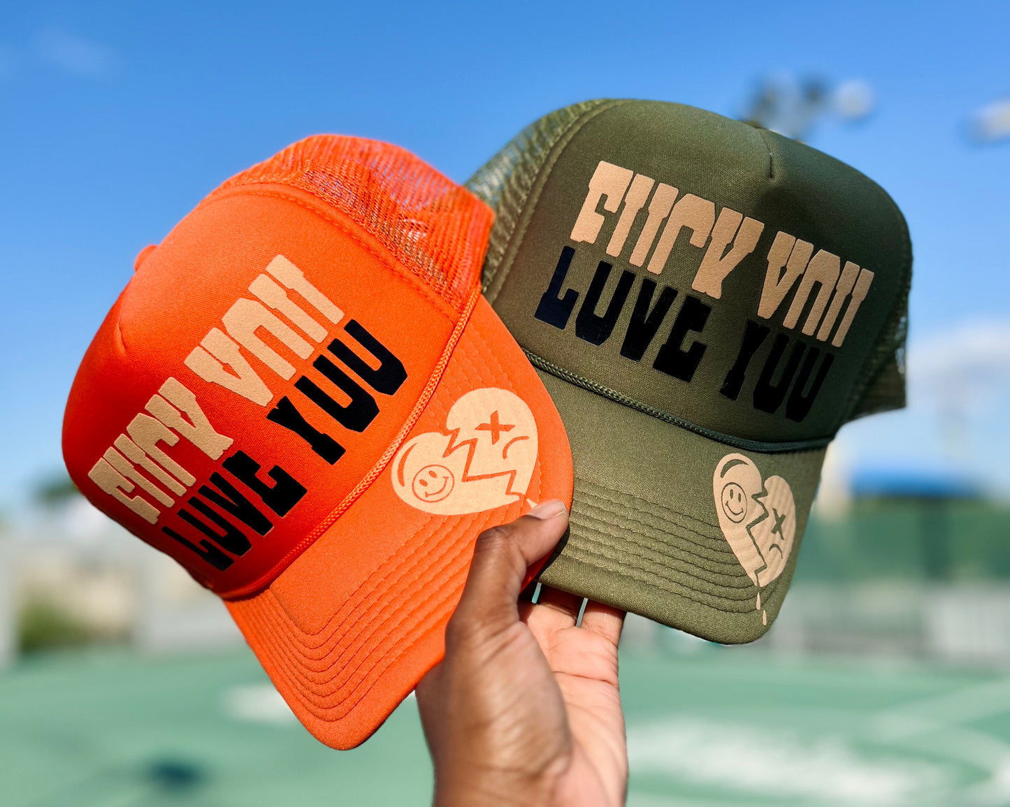 Scarred Trucker Hats