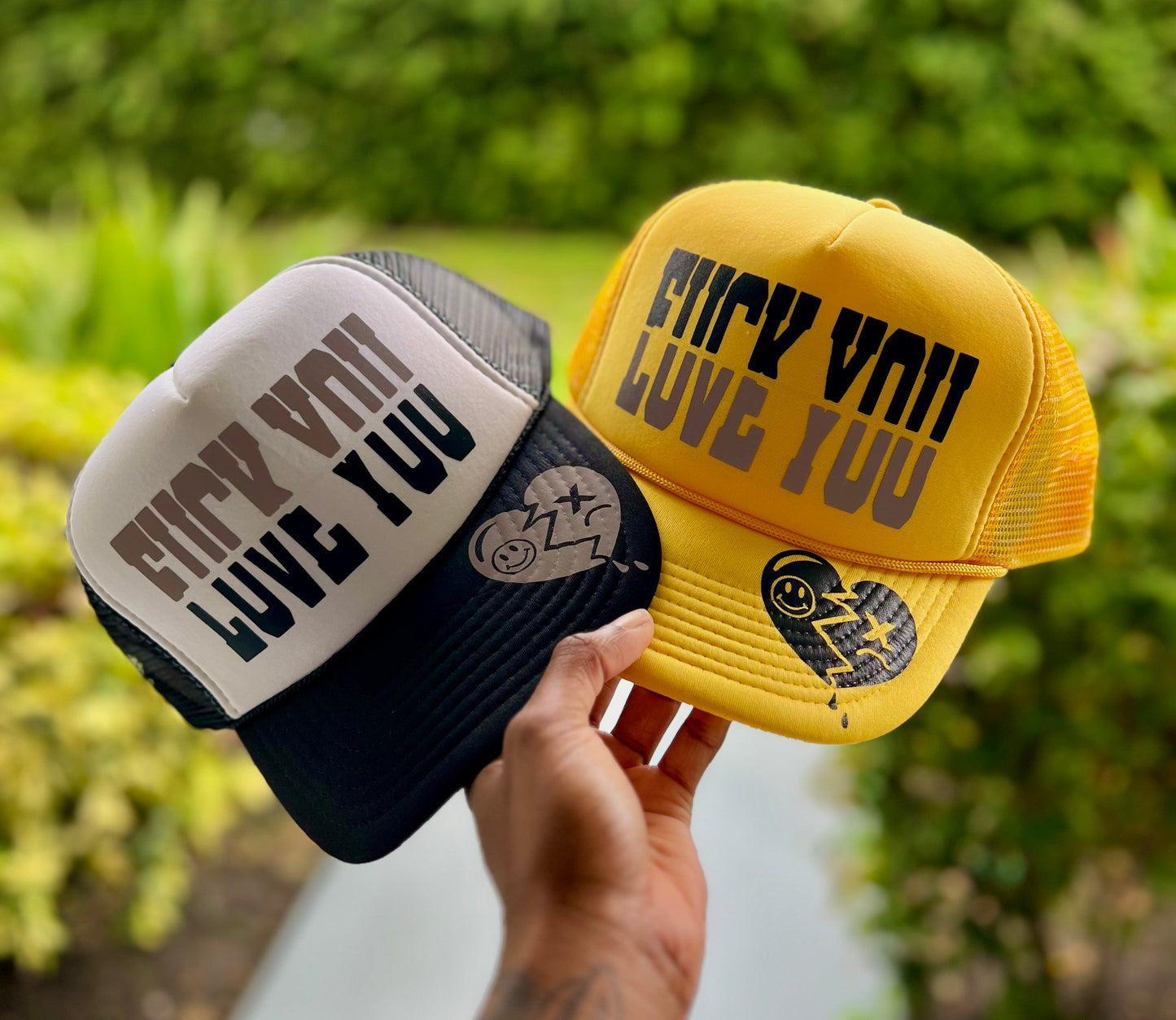 Scarred Trucker Hats