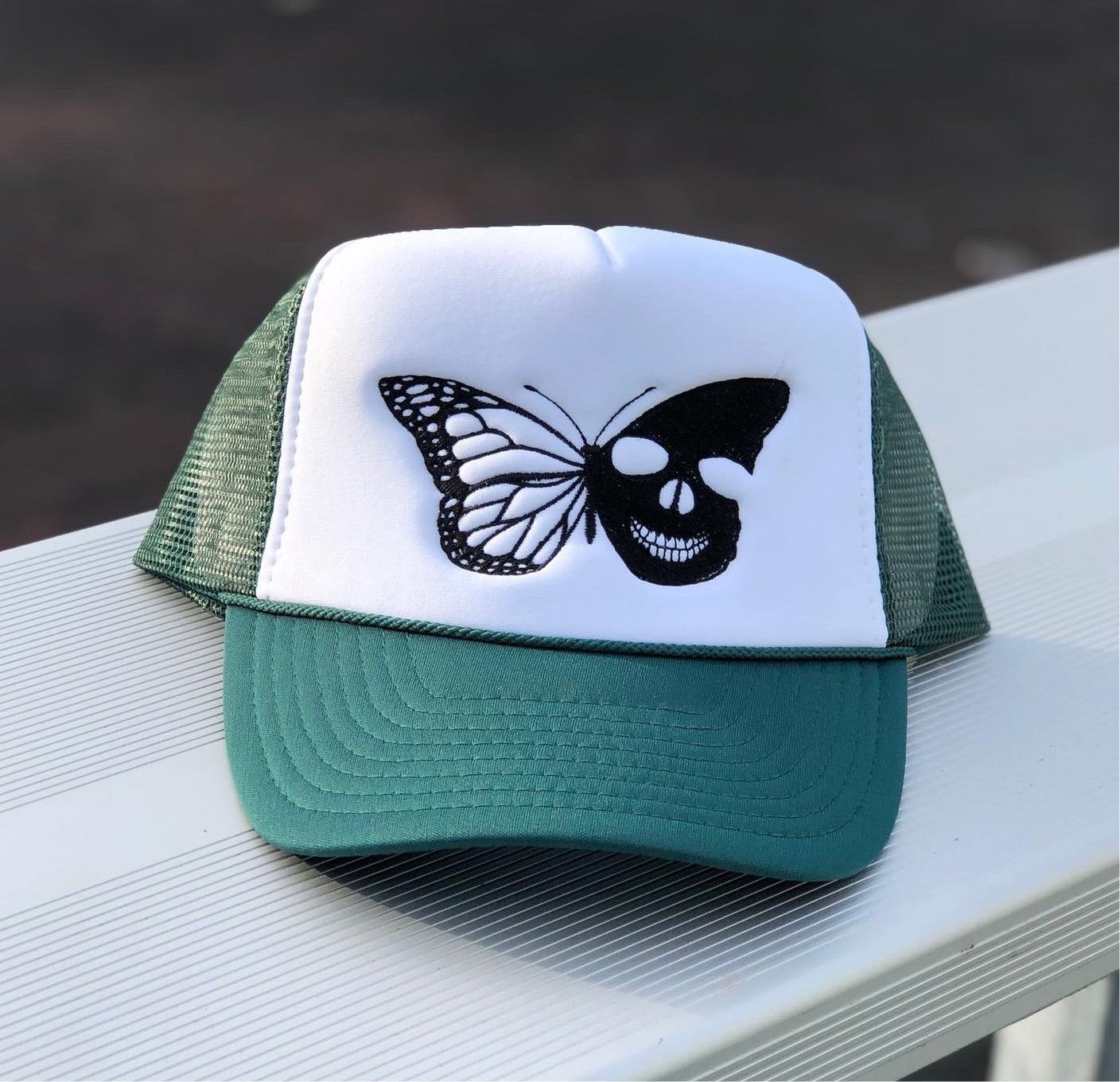 Skull Butterfly Trucker Hats