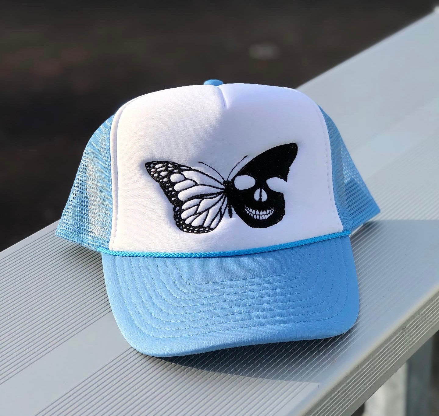 Skull Butterfly Trucker Hats