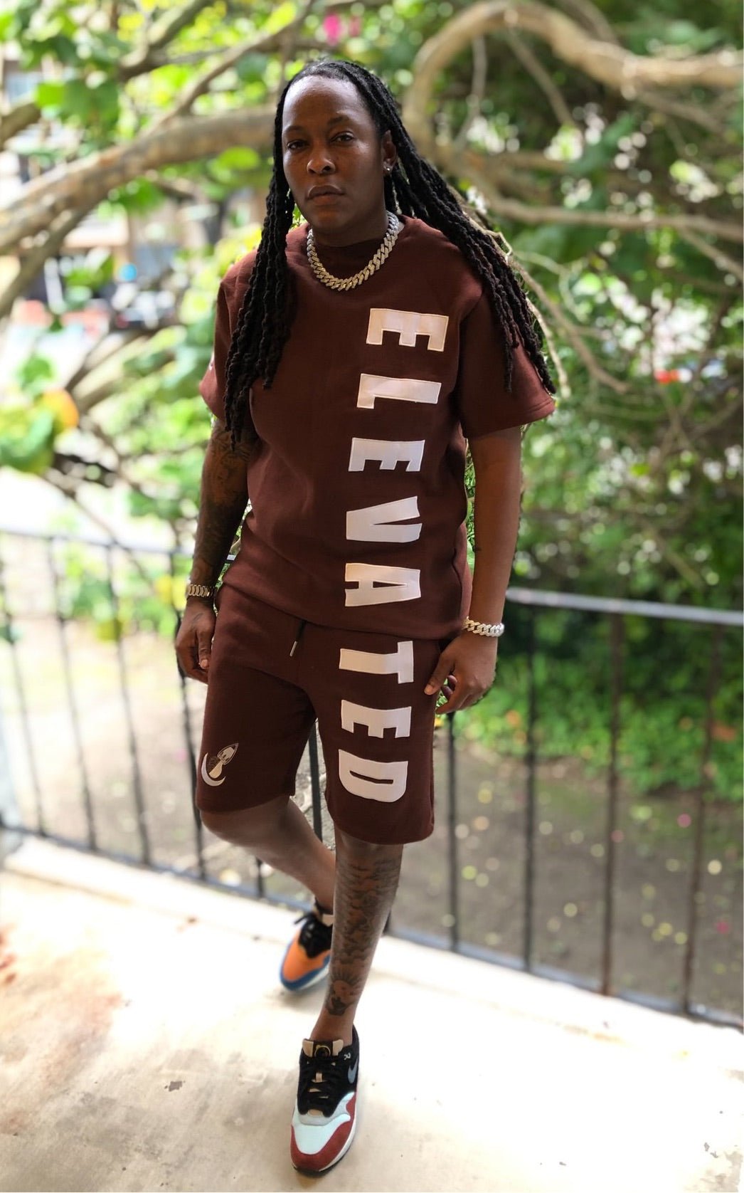 Elevated Short Set - Brown