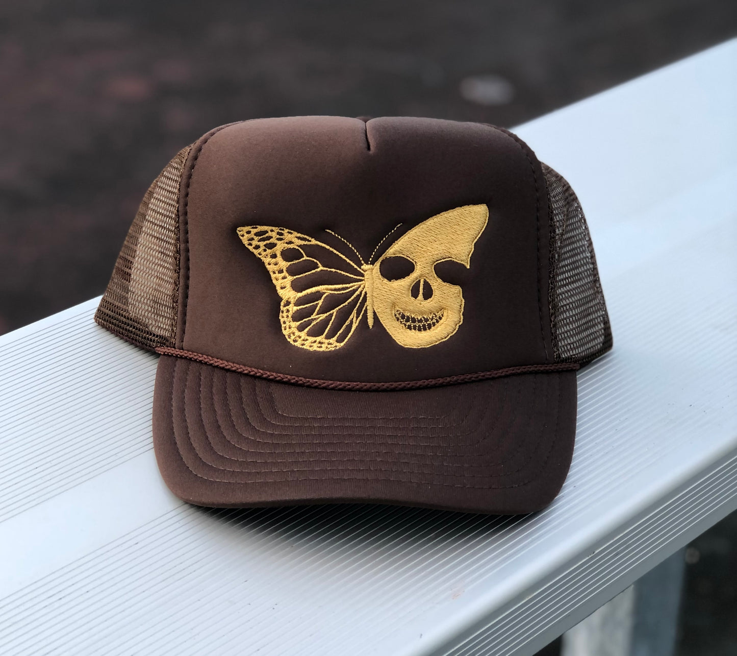 Skull Butterfly Trucker Hats
