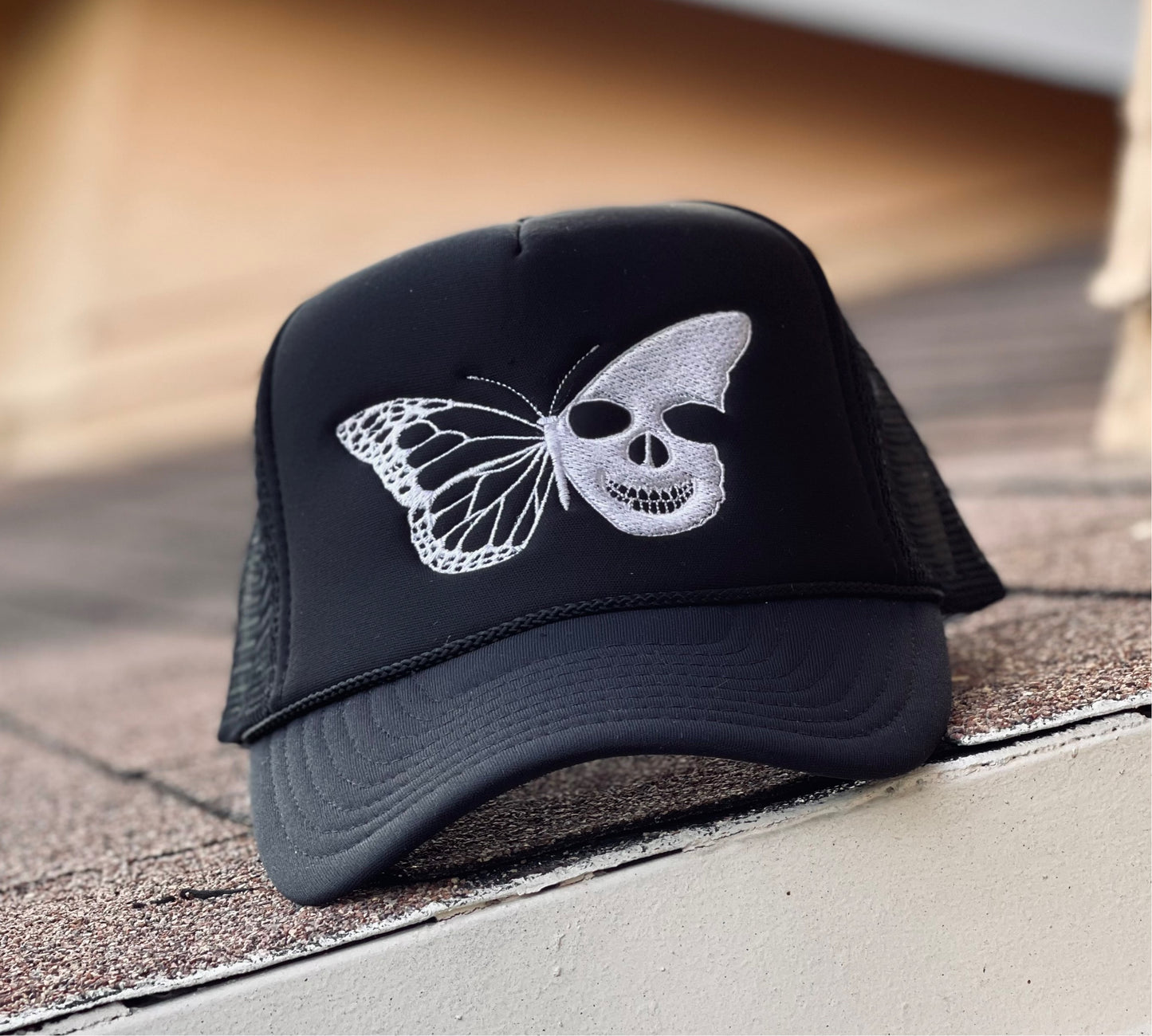 Skull Butterfly Trucker Hats
