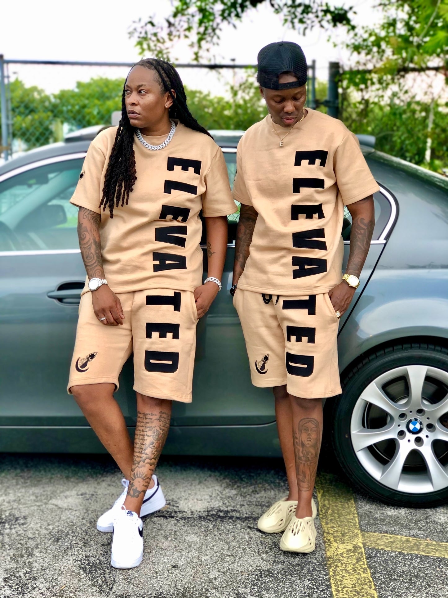 Elevated Short Set - Beige