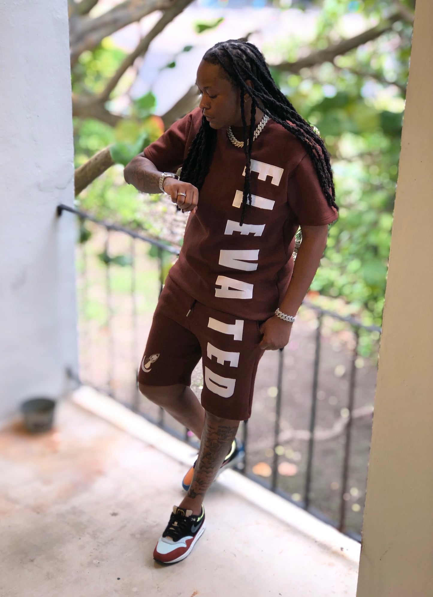 Elevated Short Set - Brown